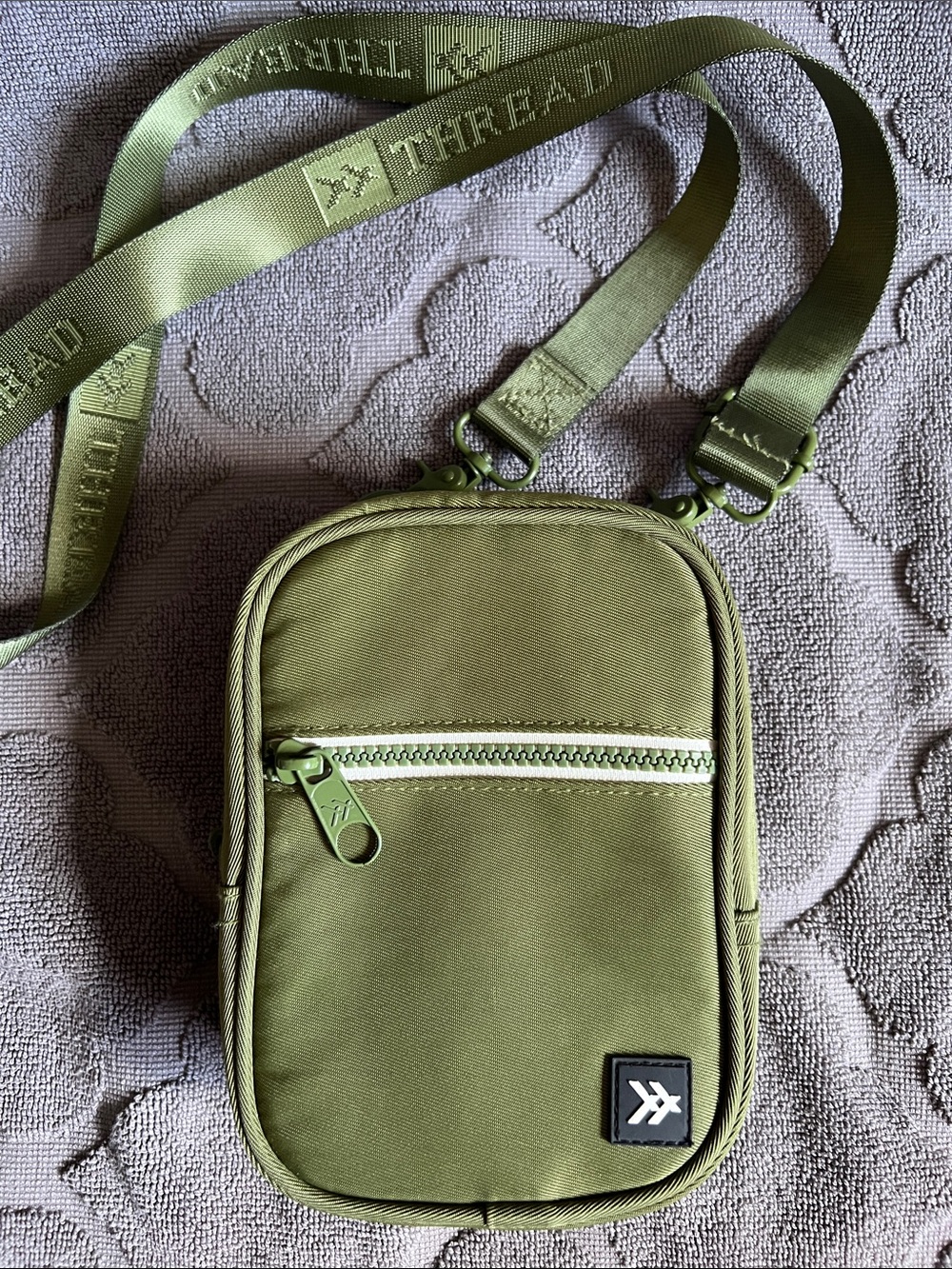 THREAD Olive Green Crossbody Bag - Compact Everyday Carry